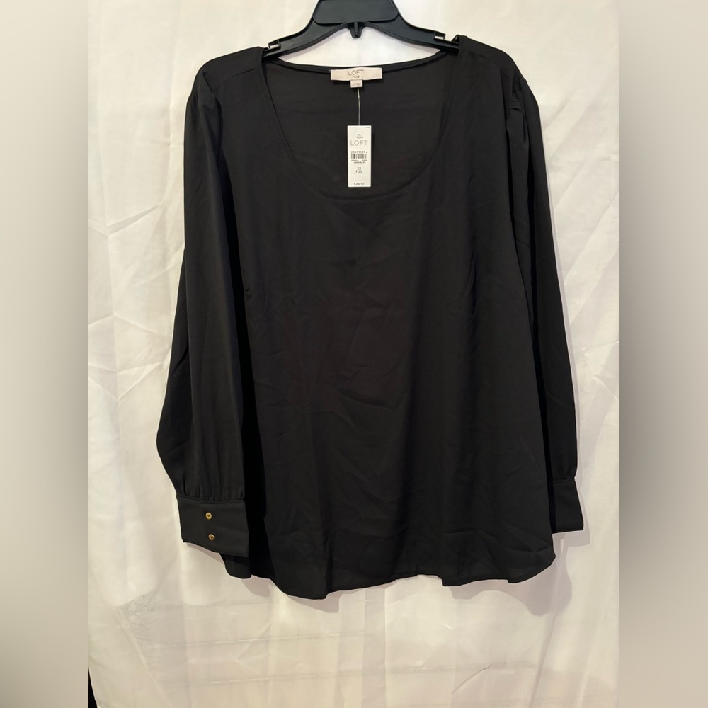 Loft Plus Women's Black Blouse Size‎ 22 Plus